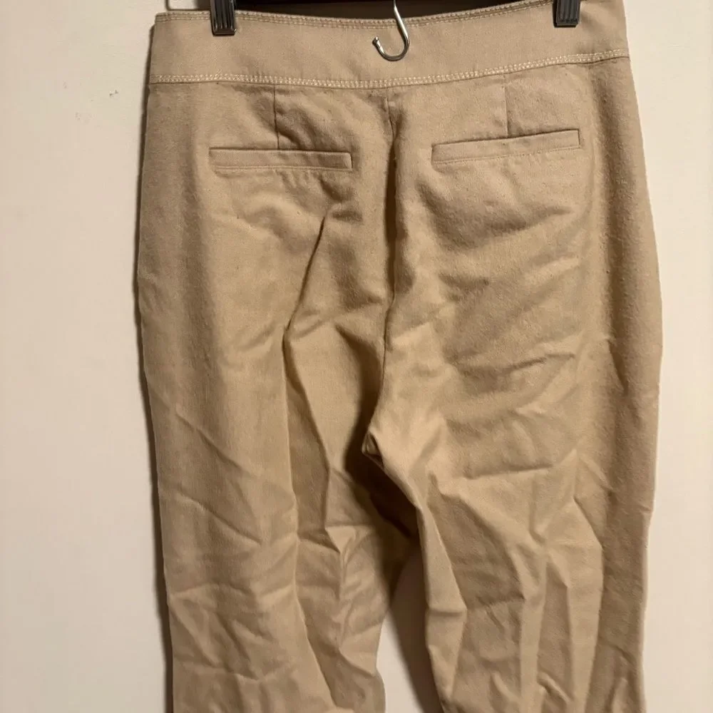 Kate Spade Khaki Beige Pull On 3-Button Pants- Size 4